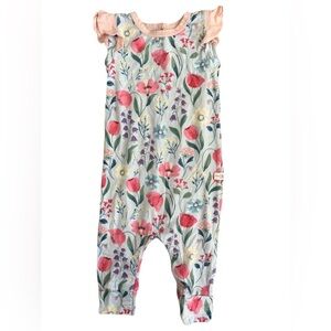 🇨🇦 Loulou Lollipop Floral Kids Ruffled Romper